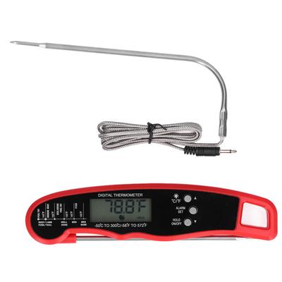 Grilltermometer Dubbel sondhuvud LCD-display Lätt att förvara Digital kötttermometer för hemmet