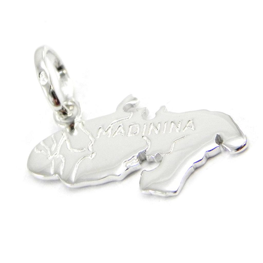 Les Trésors De Lily [I3651] - Silver Pendant 'Madinina' Silver (rhodium-plated) - 20x8 Mm