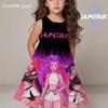 Fashion Loose Simple Children's Clothing Casual Printing Versatile Dresses Girls