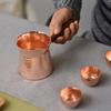 Handmade Hammered Pure Copper Pot for Tea and Coffee, Traditional Turkish Style