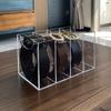 Transparent Acrylic Storage Boxes  Desktop Belt Multi-Grid Organizer Cosmetic Storage Boxes With Dividers