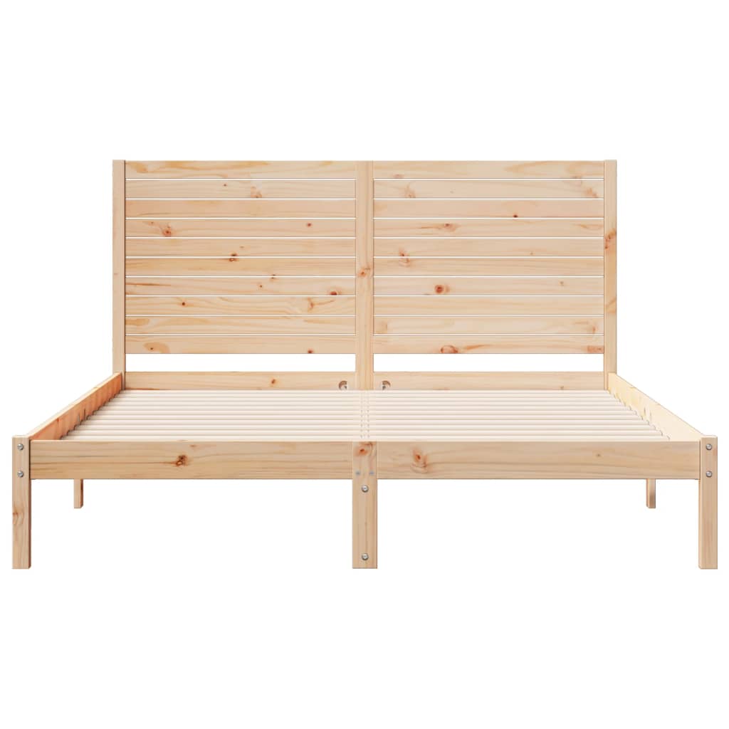 Vidaxl Dłuższe Łóżko Bez Materaca, 160X220 Cm, Lite Drewno