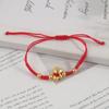 Chinesischer Stil Pferdejahr Armband 2026 2026 Pferdejahr Goldener Glücks-Pony Rotes Seil Schmuck Accessoires Tierkreiszeichen Pferd