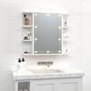 LED Mirror Cabinet White 70 X 16.5 X 60 Cm