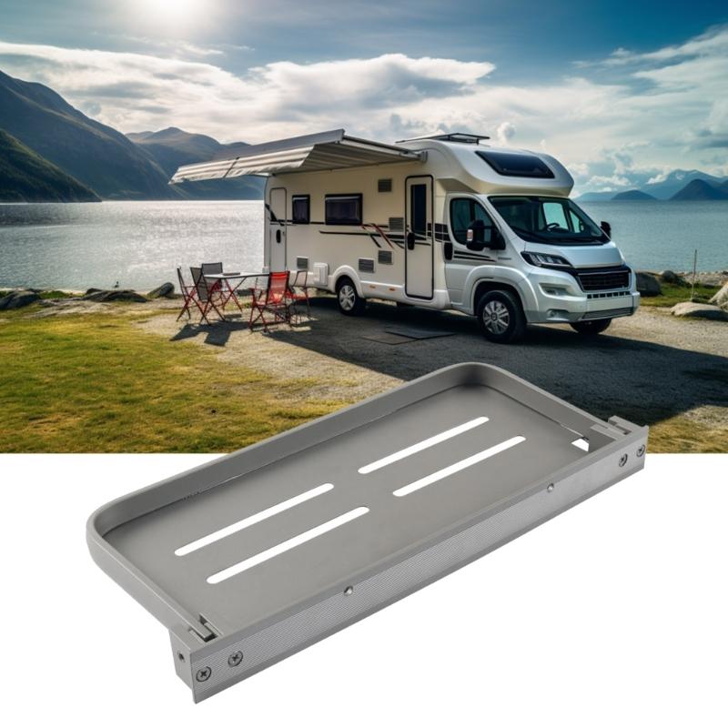 30cm/40cm Husbilar Väggmonterad Hylla Aluminium Flytande Förvaringshylla Husbilstillbehör Vikbara Utrymmesbesparande Hyllor