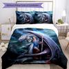 Set Biancheria da Letto Stile Gotico Traspirante Copripiumino con Federe Biancheria da Letto Decorativa per Camera da Letto Decorazione Casa Regalo di Compleanno