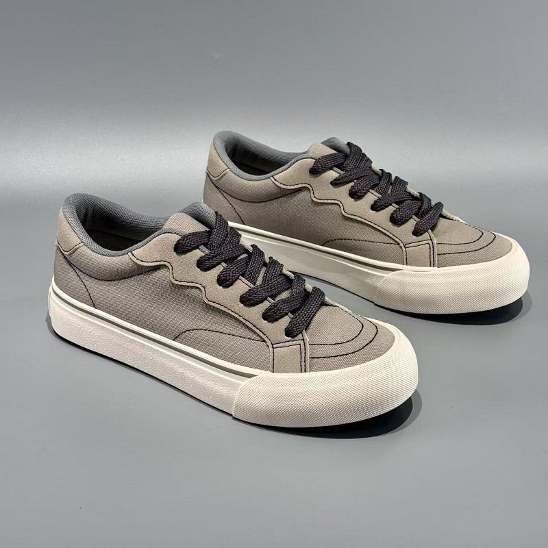 Fashion Men's Shoes Summer Student Versatile Comfortable Anti Slip Casual Shoes Breathable Youth Wear-resistant Solid Color Sneakers