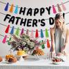 Colorful Tie Hanging Banner Festival Father's Day Ornament  Happy Father's Day Decor