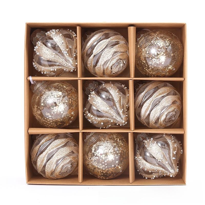 Palline di Natale con Design Elegante per Decorazioni Festive e Regali