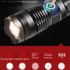 Strong Flashlight Led Outdoor Searchlight Power Display Usb Rechargeable Strong Torch Portable Mini Light