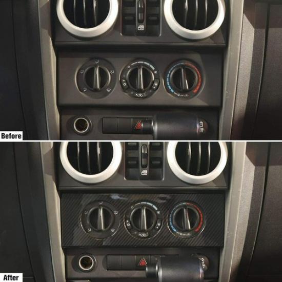 Air Conditioner Switch Panel Trim Cover Inner Accessories for Jeep Wrangler JK