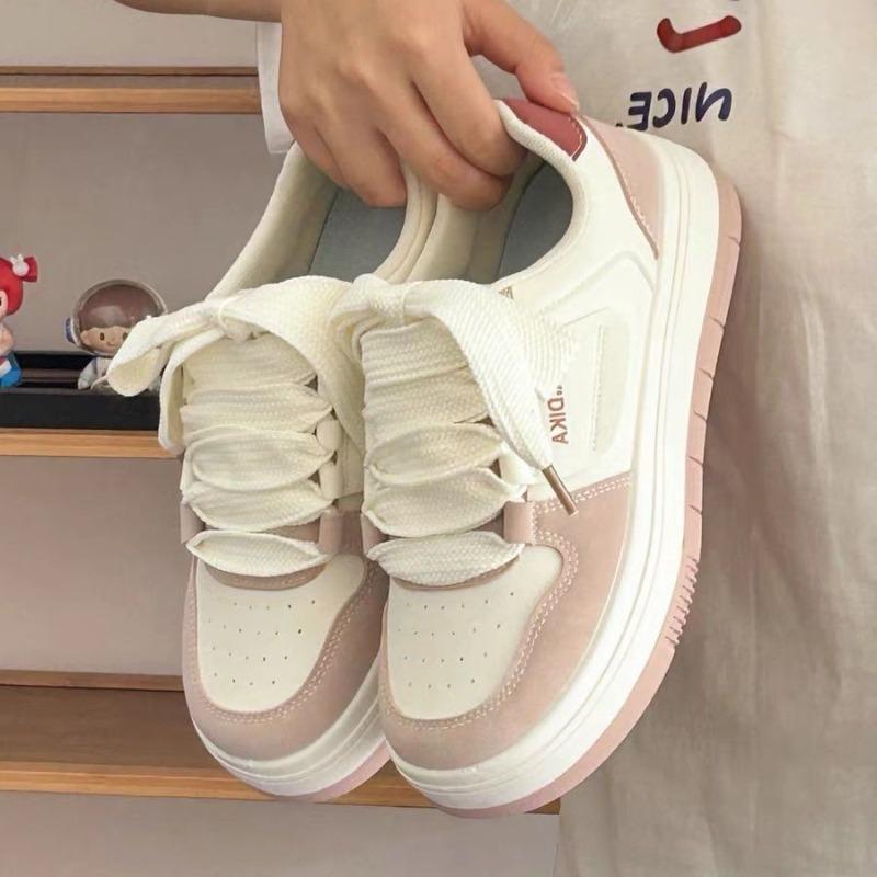 Fashion Autumn Girl Hot-sale Pink Board Shoes Korean Student Non Slip Comfort Casual Shoes Women Sneakers Street Versatile Zapatos Mujer