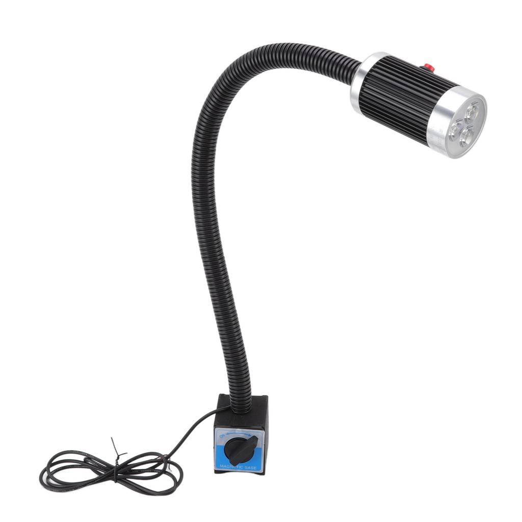 Magnetic Work Light 9W 24V LED Flexible Gooseneck Rustproof Aluminium Magnetic Base Gooseneck Work Light for Industry