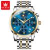OLEVS Herrenuhr Original Modemarke Quarzuhr Wasserdicht Mondphase Multifunktionale Chronograph Luxus Männer Geschenk Neu