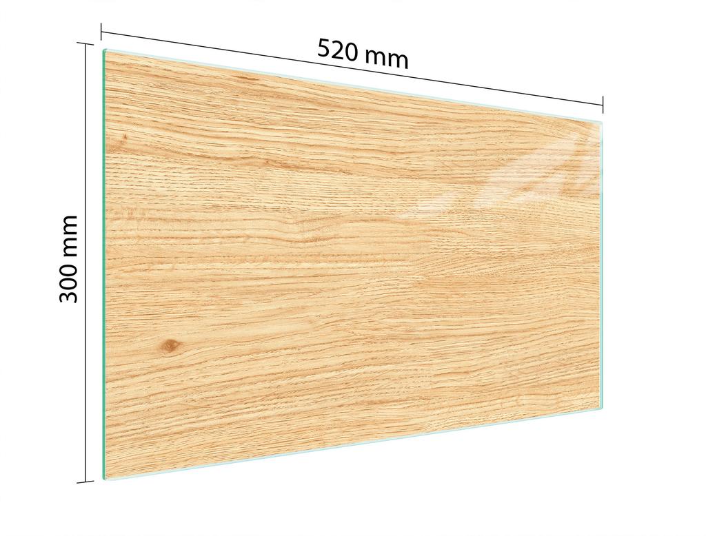 SZKLANA DESKA DO KROJENIA 52x30 DREWNO