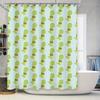 Cute Dinosaur Shower Curtain Blue Kids Bathroom Decor Cartoon Animal Pattern Waterproof Fabric Backdrop Washable