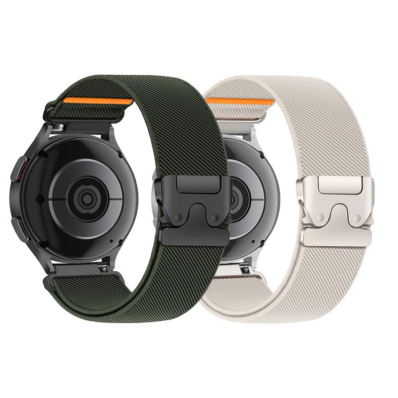 Paski Parachute 18mm 20mm 22mm do Samsung Galaxy Watch 7 6 5 4 40mm 44mm 6Classic 47mm Nylonowy Regulowany Wytrzymały Pasek do Zegarka na Huawei Watch GT5 Pro 4