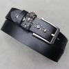 Trendy Retro Skull Rivet Belt: Unisex Punk Style for Jeans