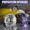 Motorcycle Fog Lights Waterproof LED Spotlight Helmet Shaped Double Color Flash LED Fog Lights For Road Touring Outdoor