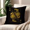 Luxury Black Golden Play Card cushion cover Decoration Room Shop Car Home Office Coffee Pillow Sofa Printing Nordic Simplicity