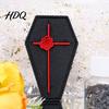 Durable PLA Craft Ornament 3D Printed Gothic Coffin-Shaped Rose Storage Case Figurine, Dark Vintage Halloween Creative Room Accessories Desk