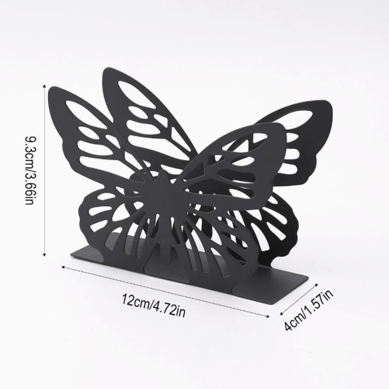 Creative Elegant Metal Cartoon Pattern Napkin Holder Paper Drawer Storage Bracket Organizer Dining Tabletop Accessory