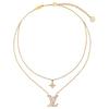 LOUIS VUITTON Pearlescent Resin Necklaces Women's Gold M03867