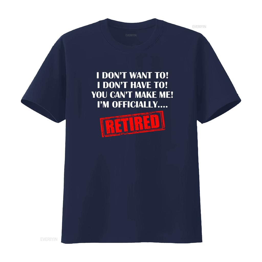 Ruhestand T-Shirt Ich will dich nicht, du kannst mich nicht zwingen, ich bin offiziell im Ruhestand Herren Lustig Rentner 65. 68. Geburtstag homme