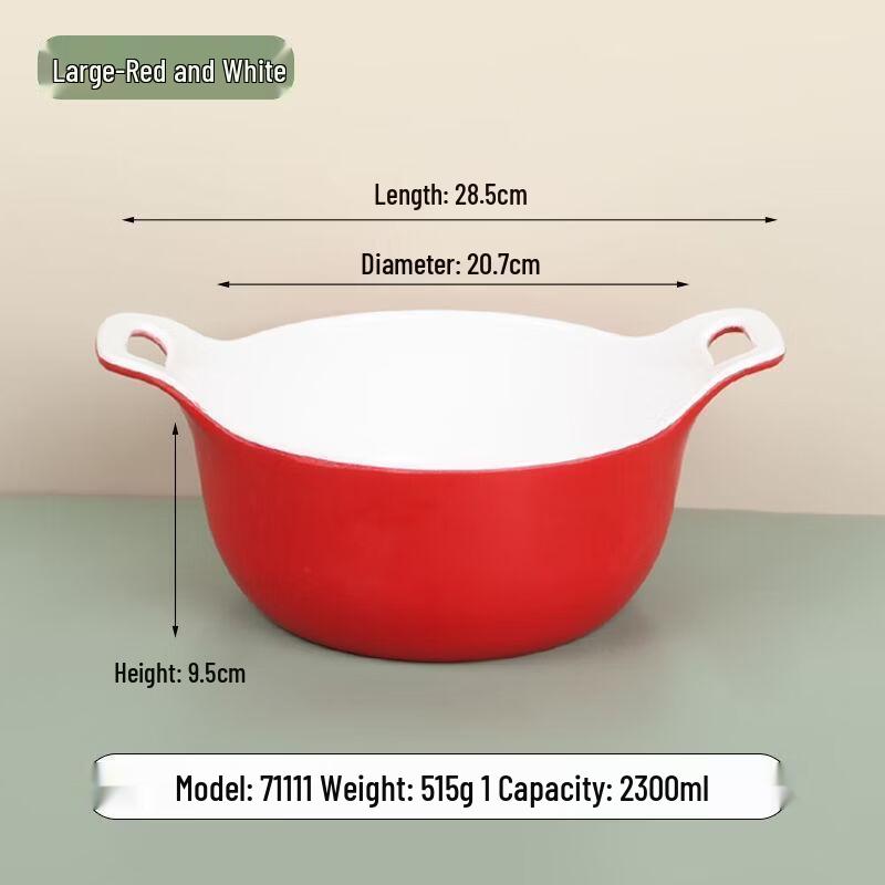 Diruien Melamine Double-Handle Noodle & Soup Bowl