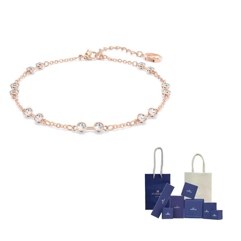 Swarovski Remix Collection Crystal Bracelets Womens Rose Gold F-Original Brand Box And Bag