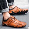 Outdoor Flat Shoes High Quality Leather Casual Mens Shoes Breathable Walking for Men Summer Handmade Loafers Soft Driving Shoes
