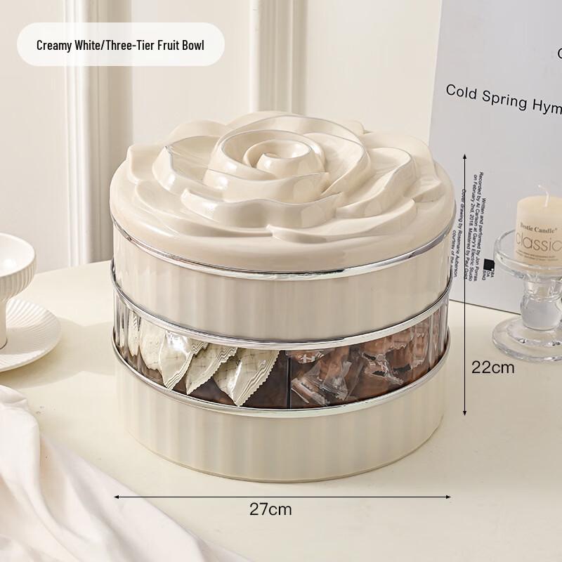 Поднос для сервировки с розой