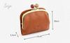 ARCOLO Bifold Wallet with Made in Mustard Women's Clasp, Japan,