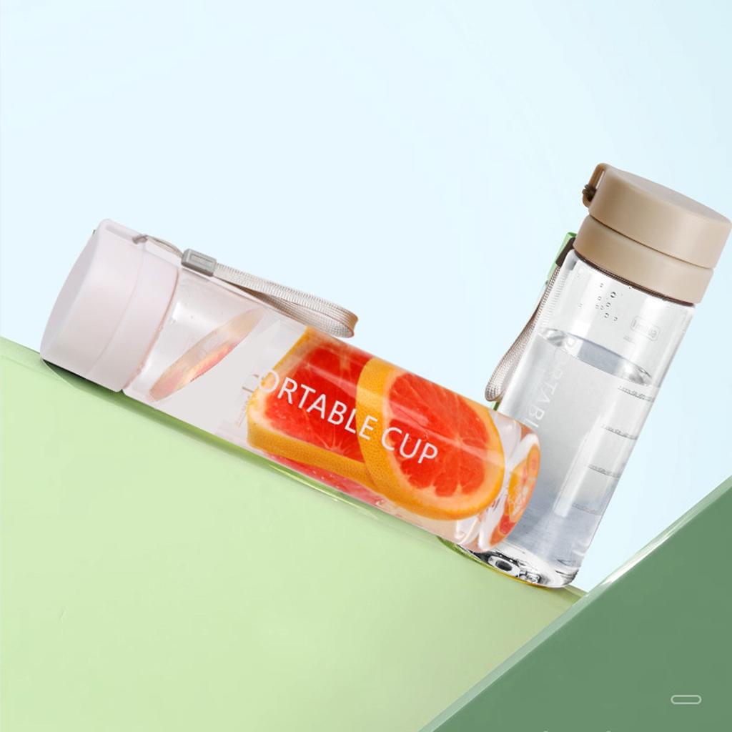 600ml Sports Water Bottle Portable Large Capacity Cup Summer Ice Cold Water Jug