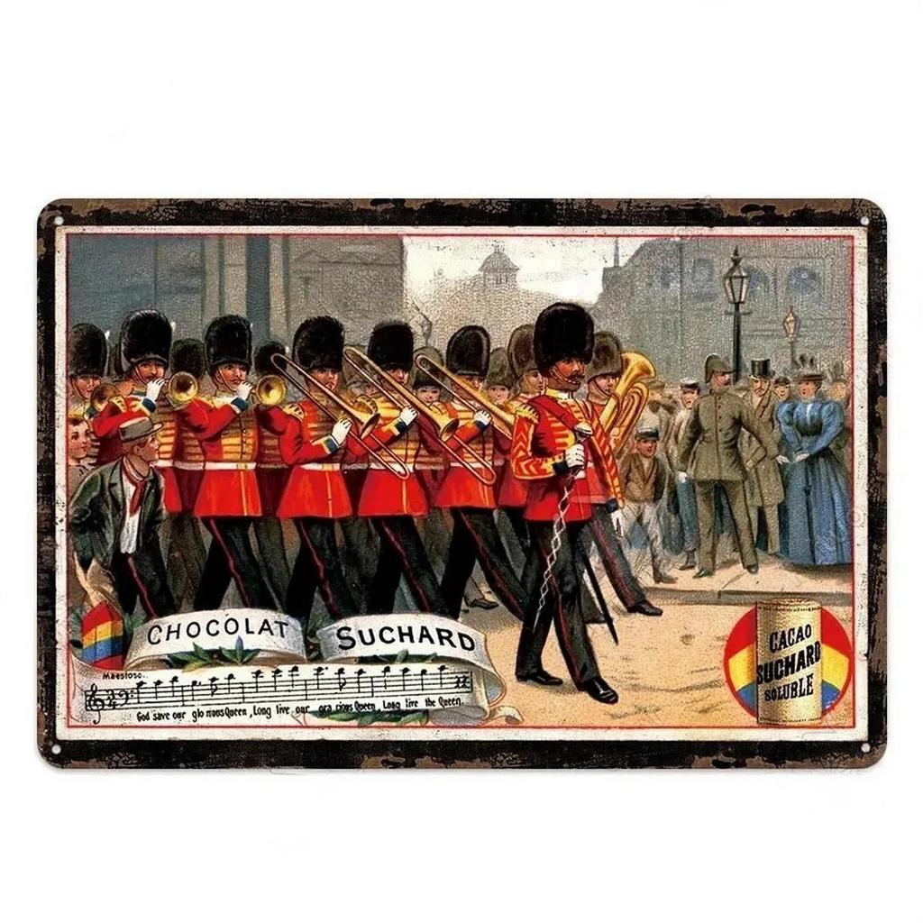 Metal Tin Signs Plaque Chocolate Fortin Wall Decoration Vintage Iron Painting Art Posters for Man Cave Home Cafe Garden Club Bar
