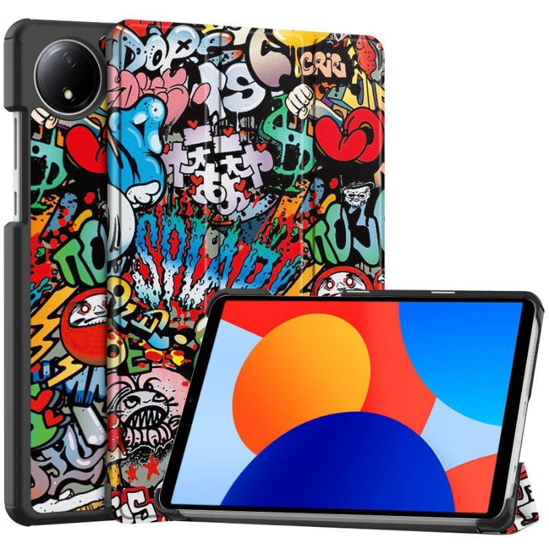 For Redmi Pad Se 4g Case 8.7" Cute Painted Fold Smart Leather Cover for Coque Xiaomi Redmi Pad SE 8.7 Inch 4G Case Kids Funda