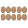 10pcs Oval Shape Elbow Repair Patches Iron-On Fabric Repair Patches  DIY Crafts