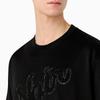 Emporio Armani Ss24 Letter Pattern Embroidered Crew Neck Short Sleeve T-Shirt Men Tops Black 3D1T6Q1-J6CZ1-0011