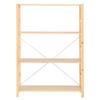 Pine Wood Unit Shelf Medium Width 86 X Depth 39.5 X Height 120cm 61182292