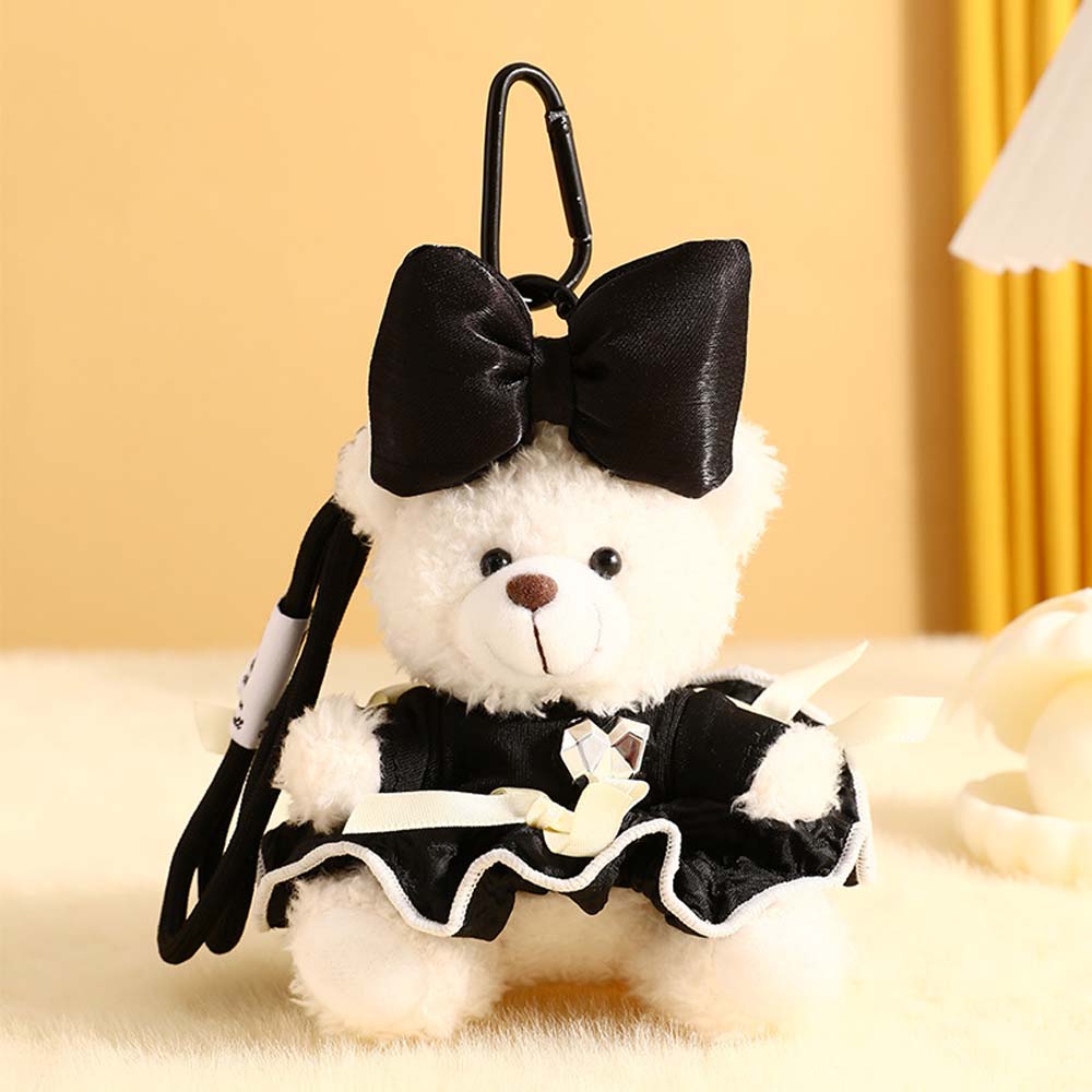 Rochie de Prințesă Urs de Pluș Breloc Urs Pandantiv pentru Geantă Jucării Animale Umplute Cadou Bijuterii