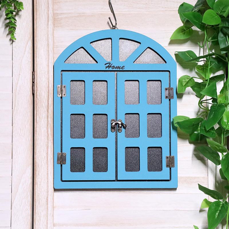 Fake Window Decoration, Wooden Wall Hanging, Wall Decoration, Blackboard Message Board, Coffee Shop, Milk Tea Shop, Bar Window Pendant
