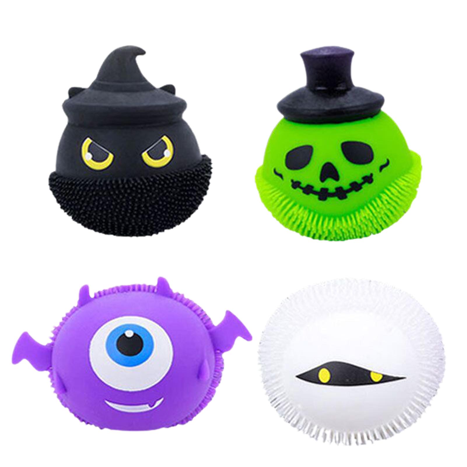 Glowing Halloween Little Devil Squeeze Toy Creative Soft TPR Ball Decompression China Mainland