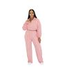 Color Block Patchwork Striped Women's Two-Piece Sports Set