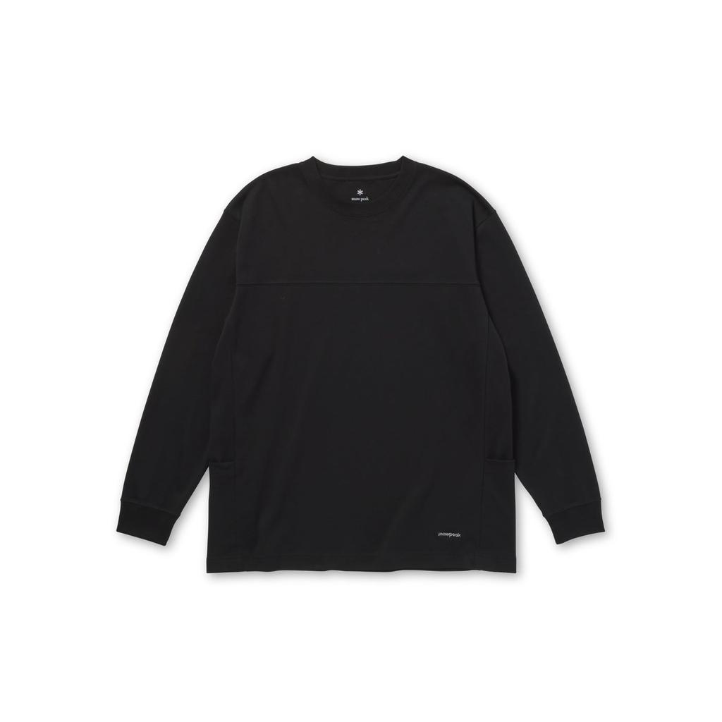 Snow Peak Stain Repellent Long Sleeve Pullover Black L Cotton Polyester Outdoor Casual Shirt
