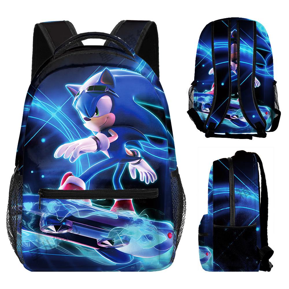 School Bag Elementary School Student Animation Backpack Cartoon School Bag 3D Digital Color Printing Oxford Cloth Backpack