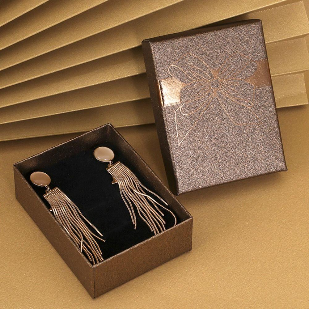 Bow Decoration Jewelry Container Storage Container Jewelry Storage Box Paper Box  For Her Wedding