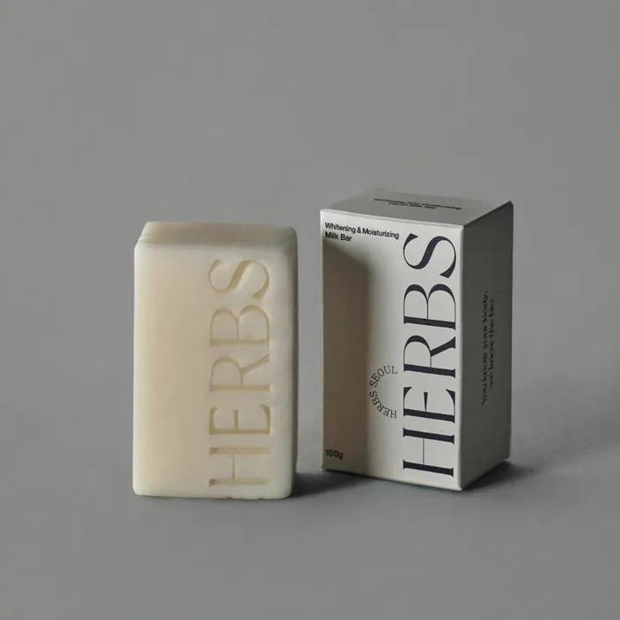 1+1 Whitening Moisturizing Face Natural Cleansing Soap Milk Bar (Mildly Acidic, Non-Irritating) Beauty Bar 200g