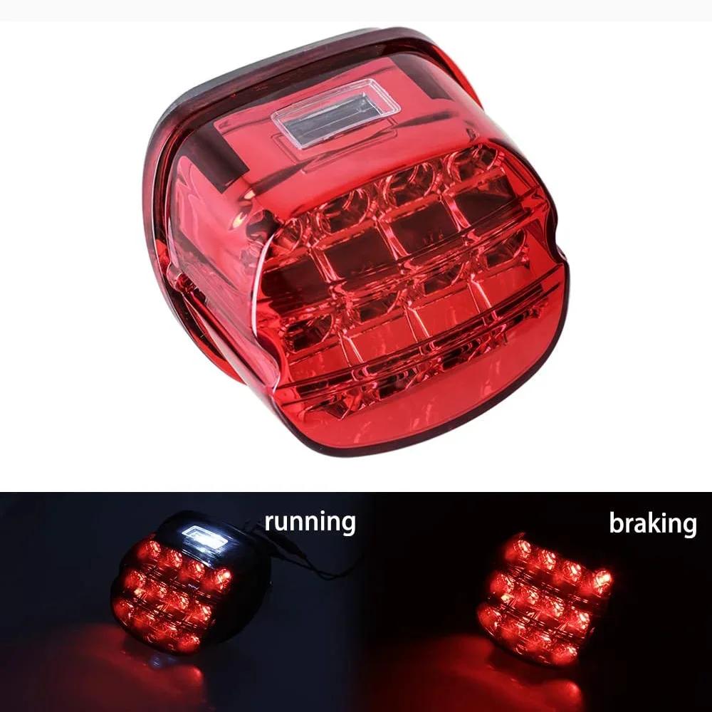 

DOT Emark Approved Rear Brake Light Motorcycle LED Taillight For Harley Sportster XL883 XL1200 Softail Touring Road Tail Lamp