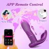 Giocattoli Sessuali per Adulti APP Vibratore a Spinta per Donne Stimolatore Clitorideo Vaginale Telescopico Indossabile Dildo Punto G Strumenti per Masturbazione Femminile Uovo Vibrante