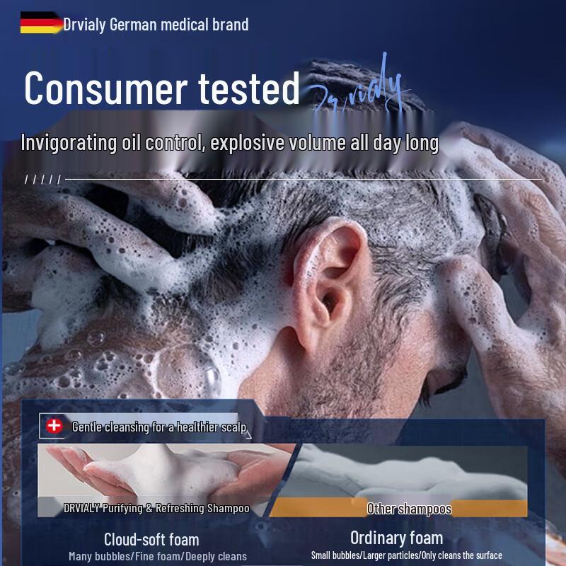 DRVIALY Men's Anti-Dandruff & Oil Control Shampoo